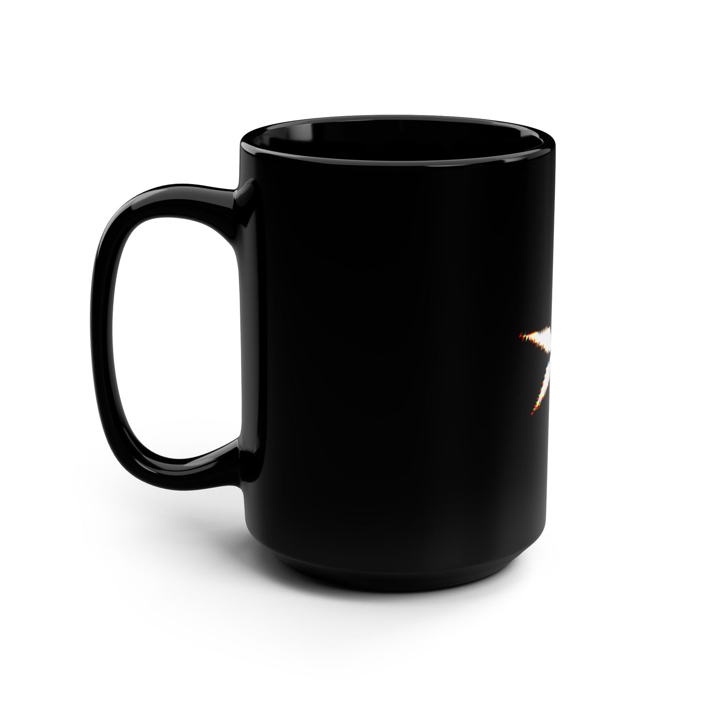 Stylish Black Mug - Perfect Gift for Coffee Lovers, Unique Home Decor, Star Design, Modern Kitchenware, Coffee and Tea Enthusiasts
